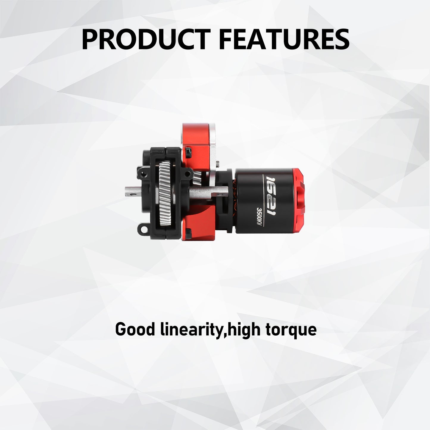 SCX24 Motor and Transmission with Hobbywing QUICRUN Outer-1621SL 3500KV Brushless Motor Upgrade for Axial SCX24 Upgrades 1/24 RC Crawler