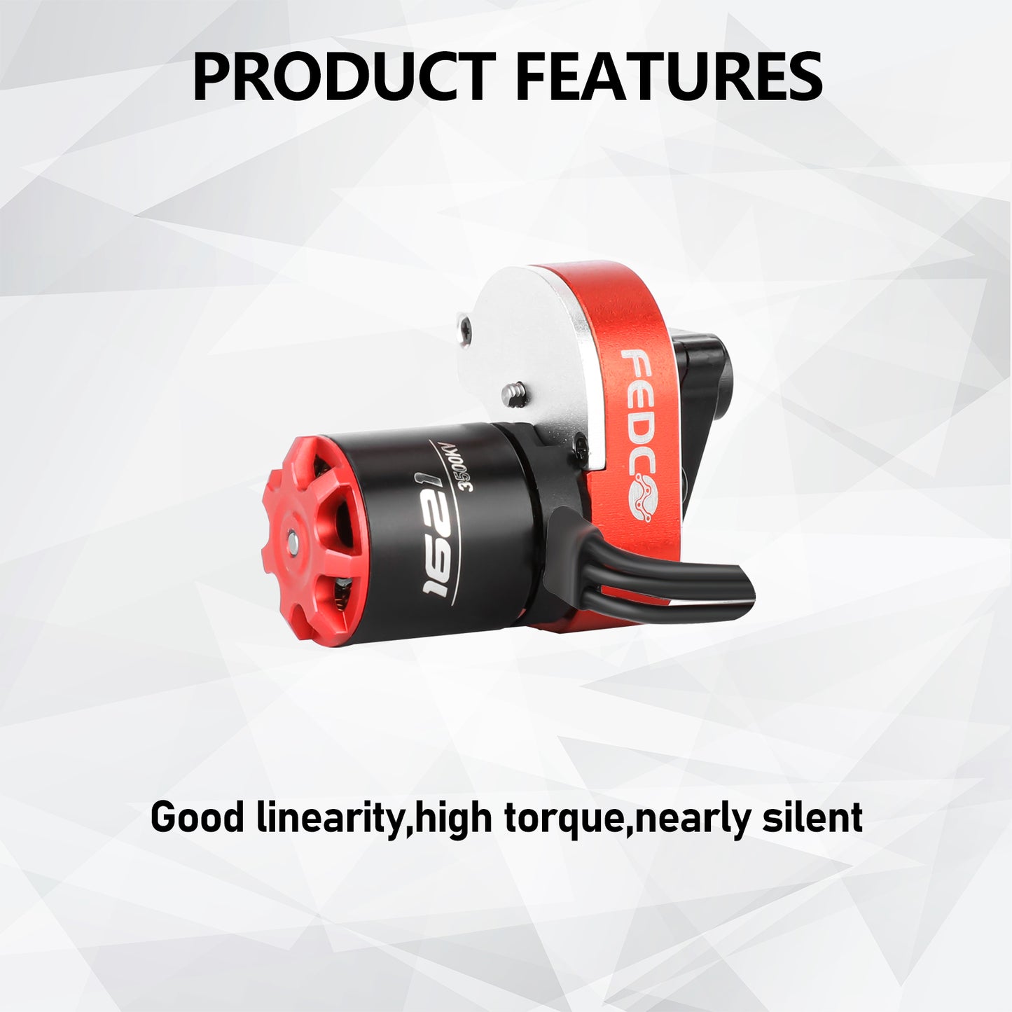 SCX24 Motor and Transmission with Hobbywing QUICRUN Outer-1621SL 3500KV Brushless Motor Upgrade for Axial SCX24 Upgrades 1/24 RC Crawler