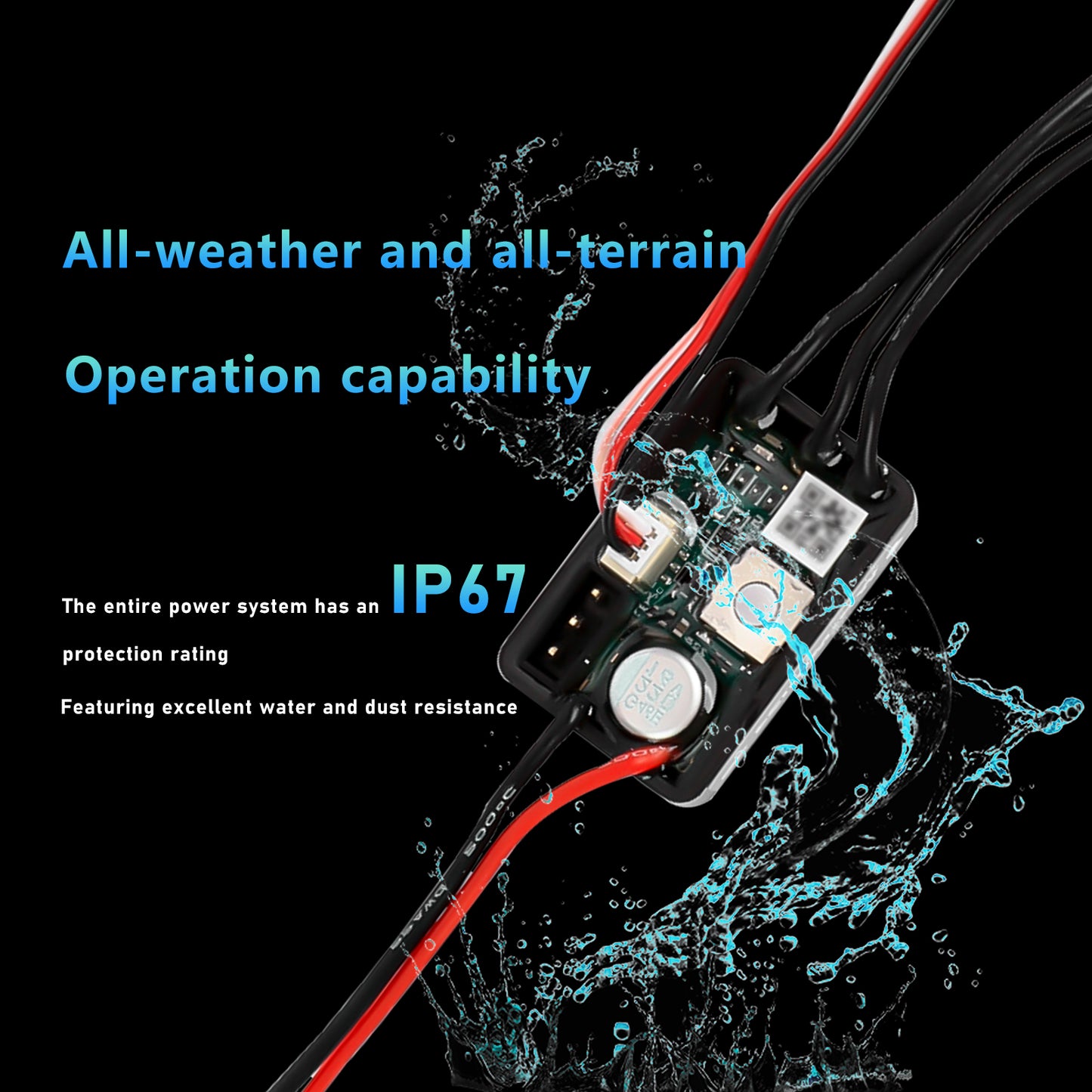 SCX24 Transmitter and Receiver 2.4GHz 4CH with Brushless Motor Transmission,Shock Mount,Side Plate,PH2.0 & JST & MX2.0 Plug,RTR Version for Axial SCX24 Upgrades 1/24 RC Crawler
