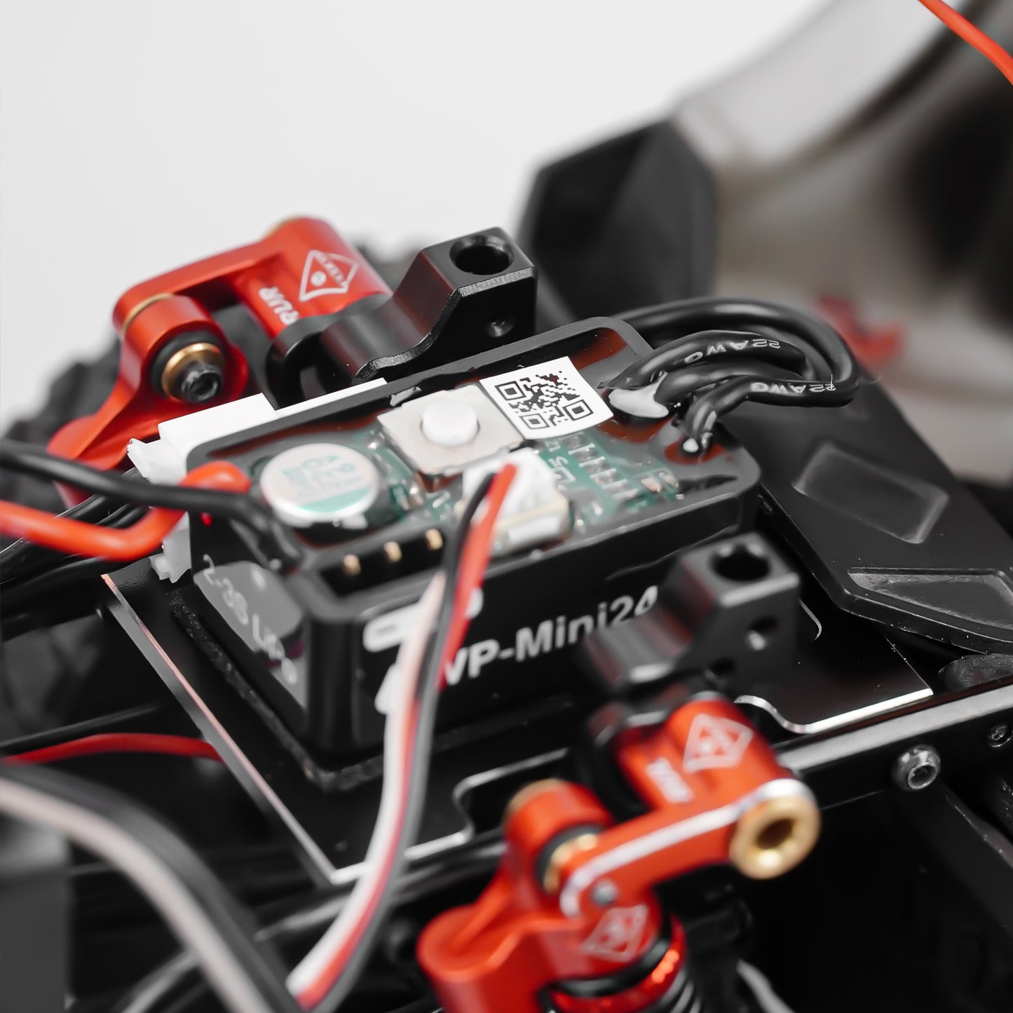 SCX24 Motor Upgrade 2-Speed Transmission with 3500KV Brushless Motor and ESC Combo with Transmission Mount,Side Plate,Shock Mount,Receiver Tray for SCX24 Upgrades 1/24 RC Crawler,RTR Version