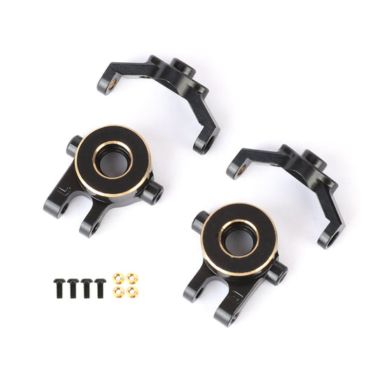 FEDCO Brass Steering Knuckles With Caster Blocks C - Hubs Set For TRX4M Upgrade Parts 1/18 RC Crawler - FEDCO