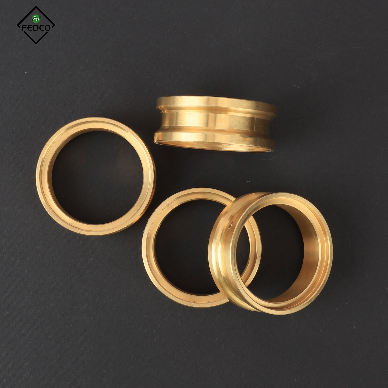 FEDCO FCX24 Brass Counterweights 152g Wheel Weighted Ring Wheel Counterweights for FMS FCX18 FCX24 Upgrade Parts 1/24 1/18 RC Crawler - FEDCO