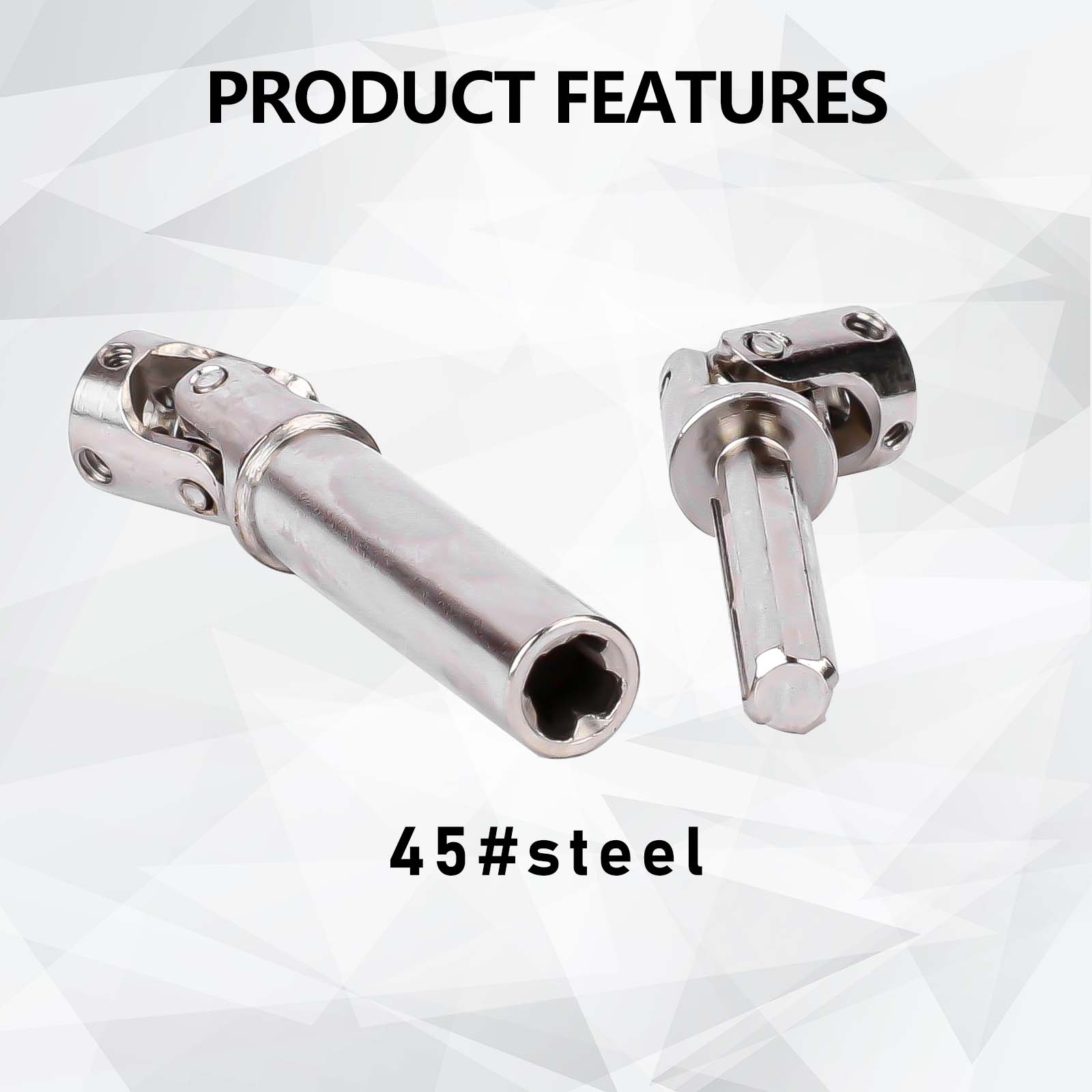 FEDCO FCX24 Driveshafts Steel Center Drive Shaft for FMS FCX24 K5 Blazer FCX LC80 Upgrades 1/24 RC Crawler - FEDCO