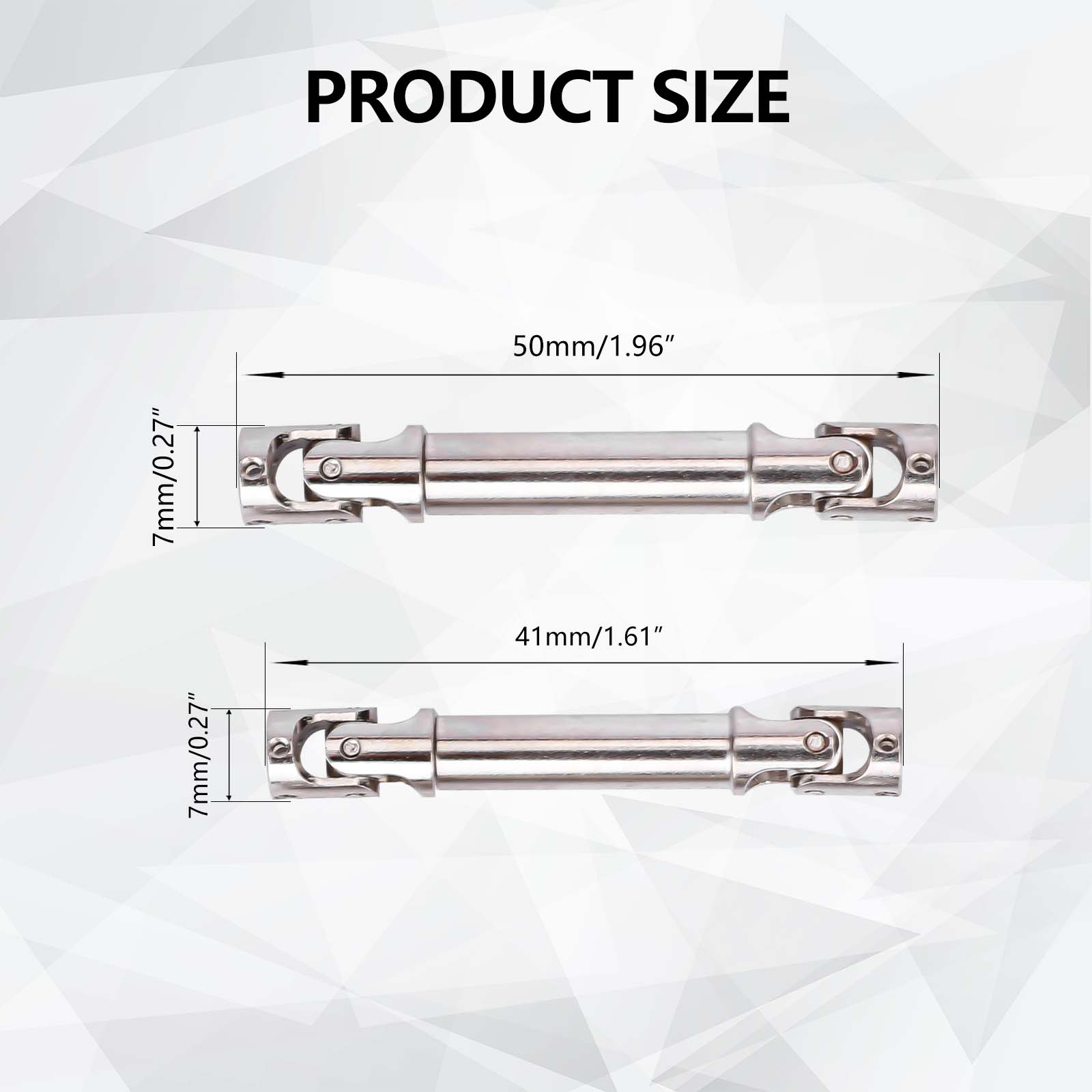 FEDCO FCX24 Driveshafts Steel Center Drive Shaft for FMS FCX24 K5 Blazer FCX LC80 Upgrades 1/24 RC Crawler - FEDCO