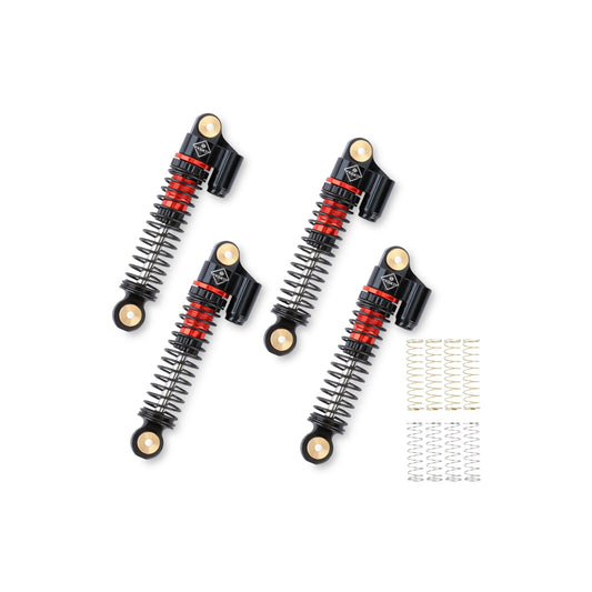 FEDCO FCX24 Shocks 47MM Oil - Filled Shocks Absorber With Springs For Axial SCX24 FMS FCX24 FCX18 Upgrades 1/24 1/18 RC Crawler - FEDCO