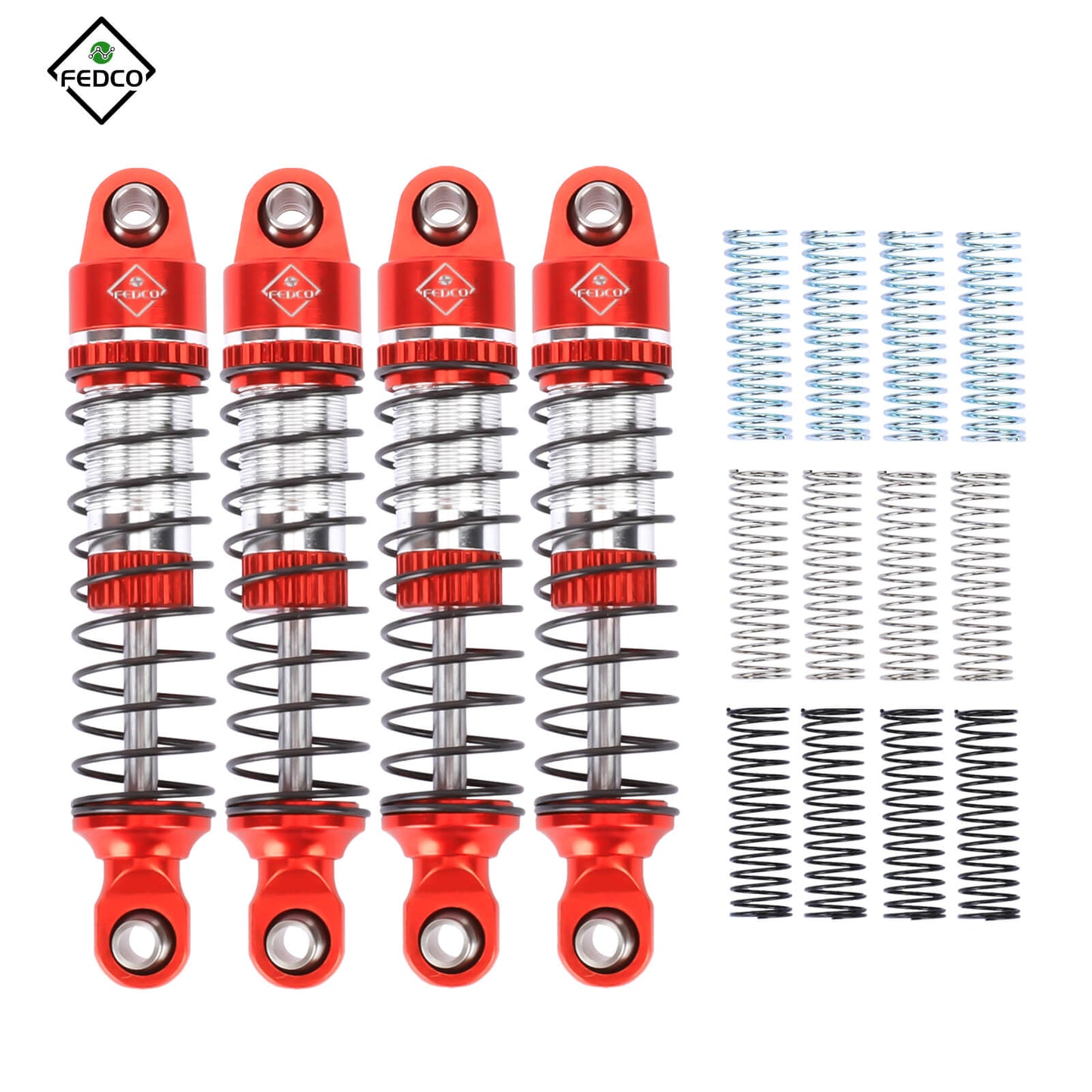 FEDCO HobbyPlus CR18P 59MM Shocks With Spring For HobbyPlus CR18P EVO PRO Furitek Upgrade Parts 1/18 RC Crawler - FEDCO