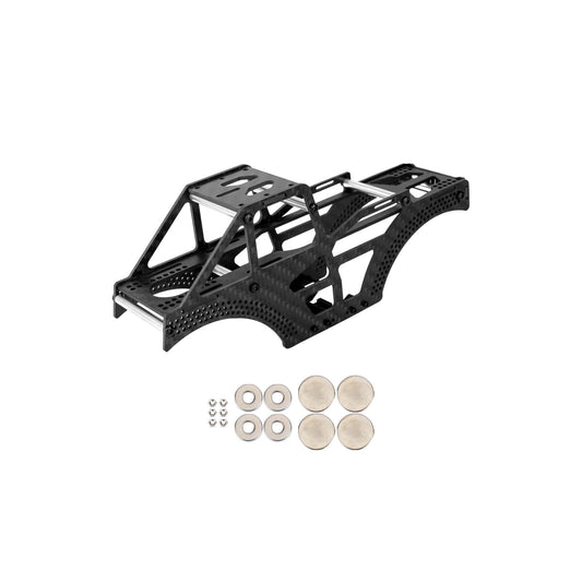 FEDCO Monster Truck SCX24 Carbon Fiber Frame LCG Chassis for Axial SCX24 Upgrade Parts 1/24 RC Crawler - FEDCO
