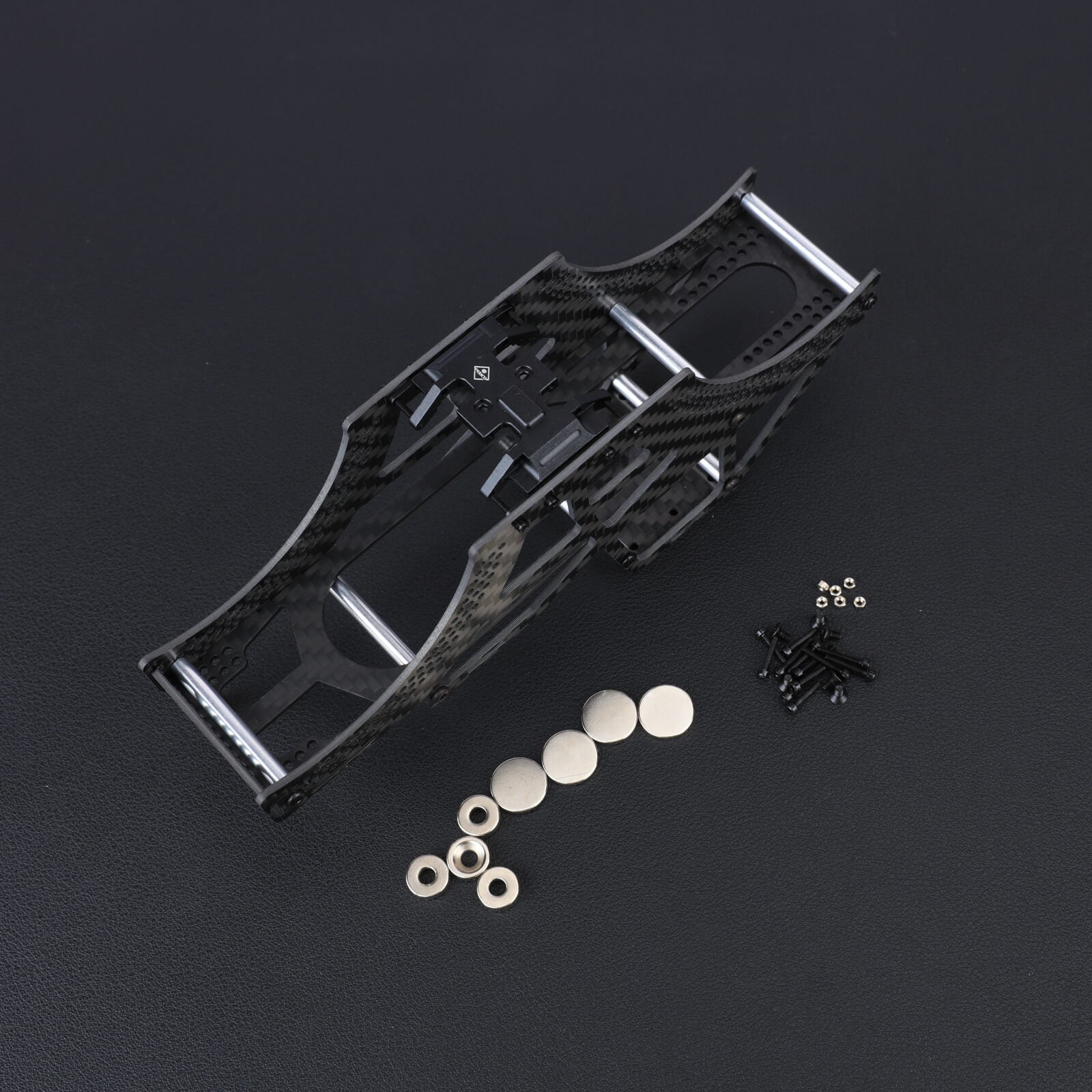 FEDCO Monster Truck SCX24 Carbon Fiber Frame LCG Chassis for Axial SCX24 Upgrade Parts 1/24 RC Crawler - FEDCO