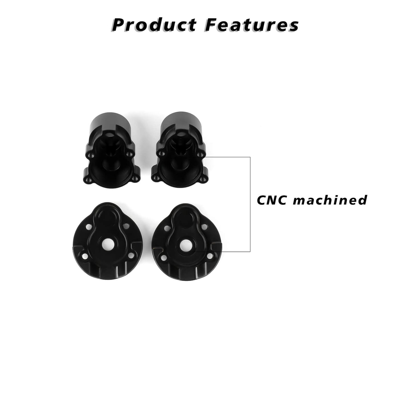 FEDCO Redcat Ascent 18 Rear Outer Portal Housing With Brass Axles Cover For Redcat Ascent 18 Upgrade Parts 1/18 RC Crawler - FEDCO