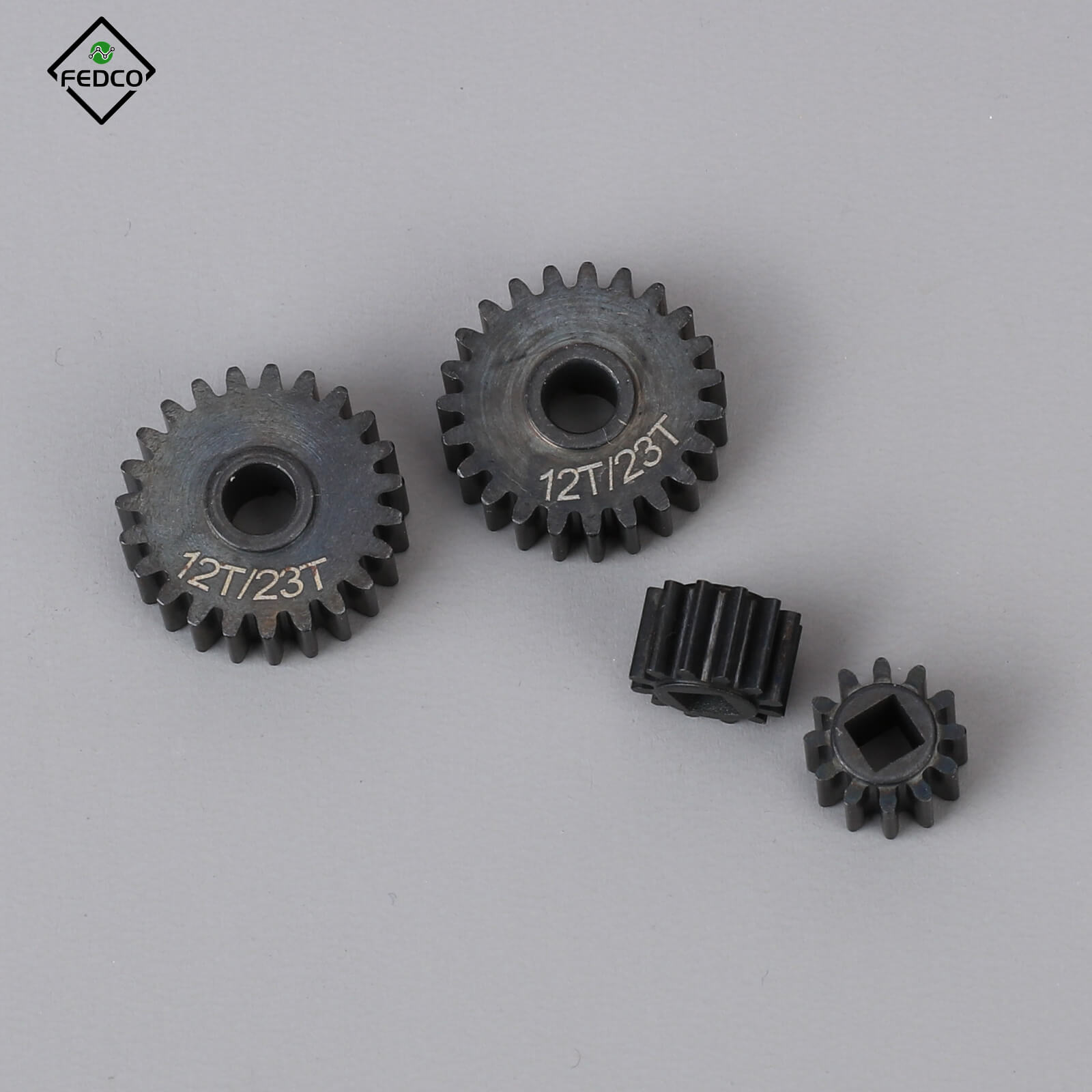 FEDCO SCX10III Portal Gear Set 23T/12T Harden Steel Gears for Axial SCX10 III Upgrade Parts 1/10 RC Crawler - FEDCO