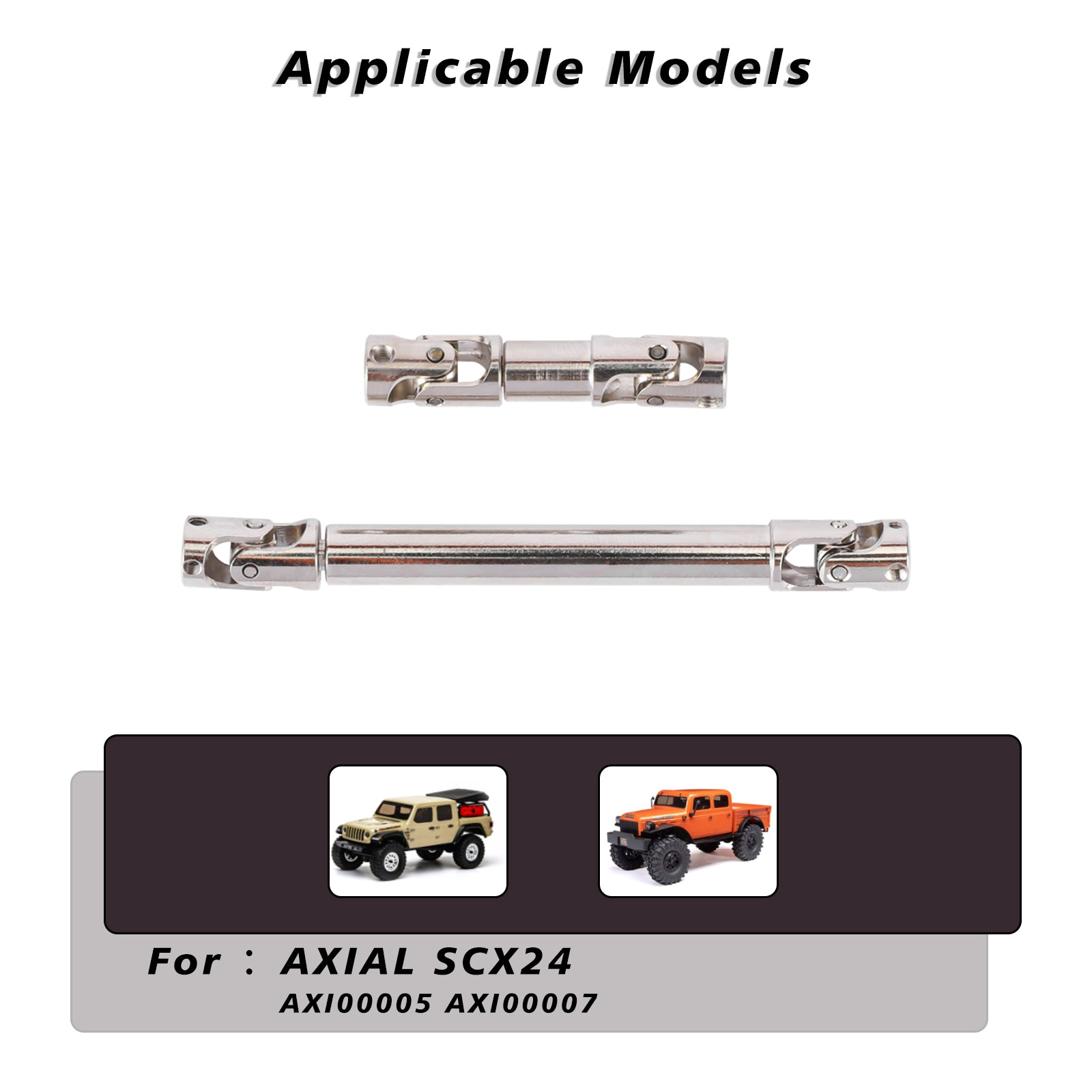 FEDCO SCX24 DriveShaft 35 - 42MM 69 - 93MM For Axial SCX24 JT Gladiator Upgrade Parts AXI00005 - FEDCO