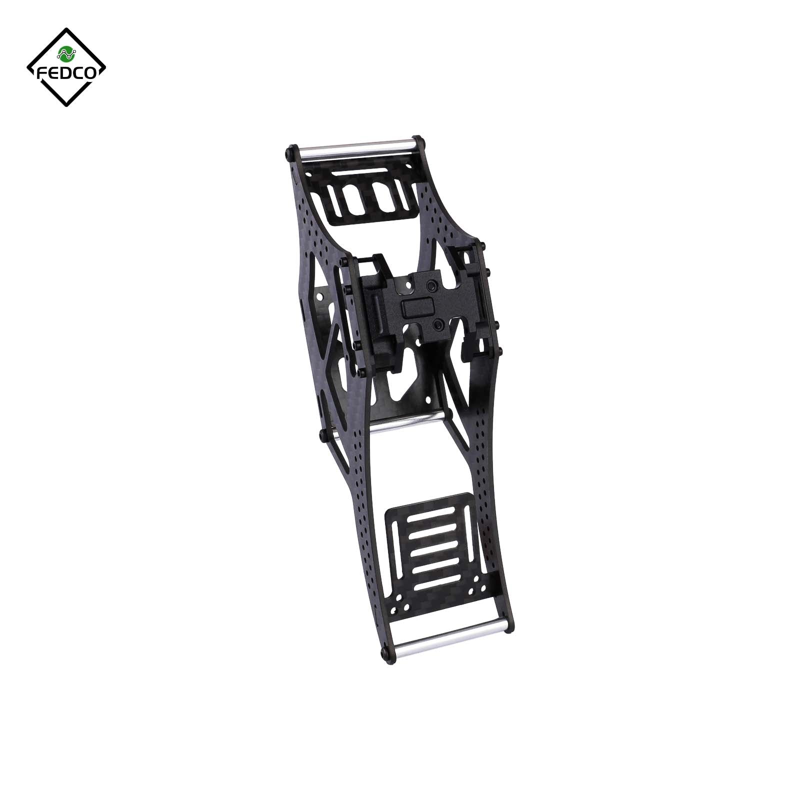 FEDCO SCX24 LCG Chassis Carbon Fiber Chassis Frame Kit for Axial SCX24 Upgrade Parts 1/24 RC Crawler - FEDCO