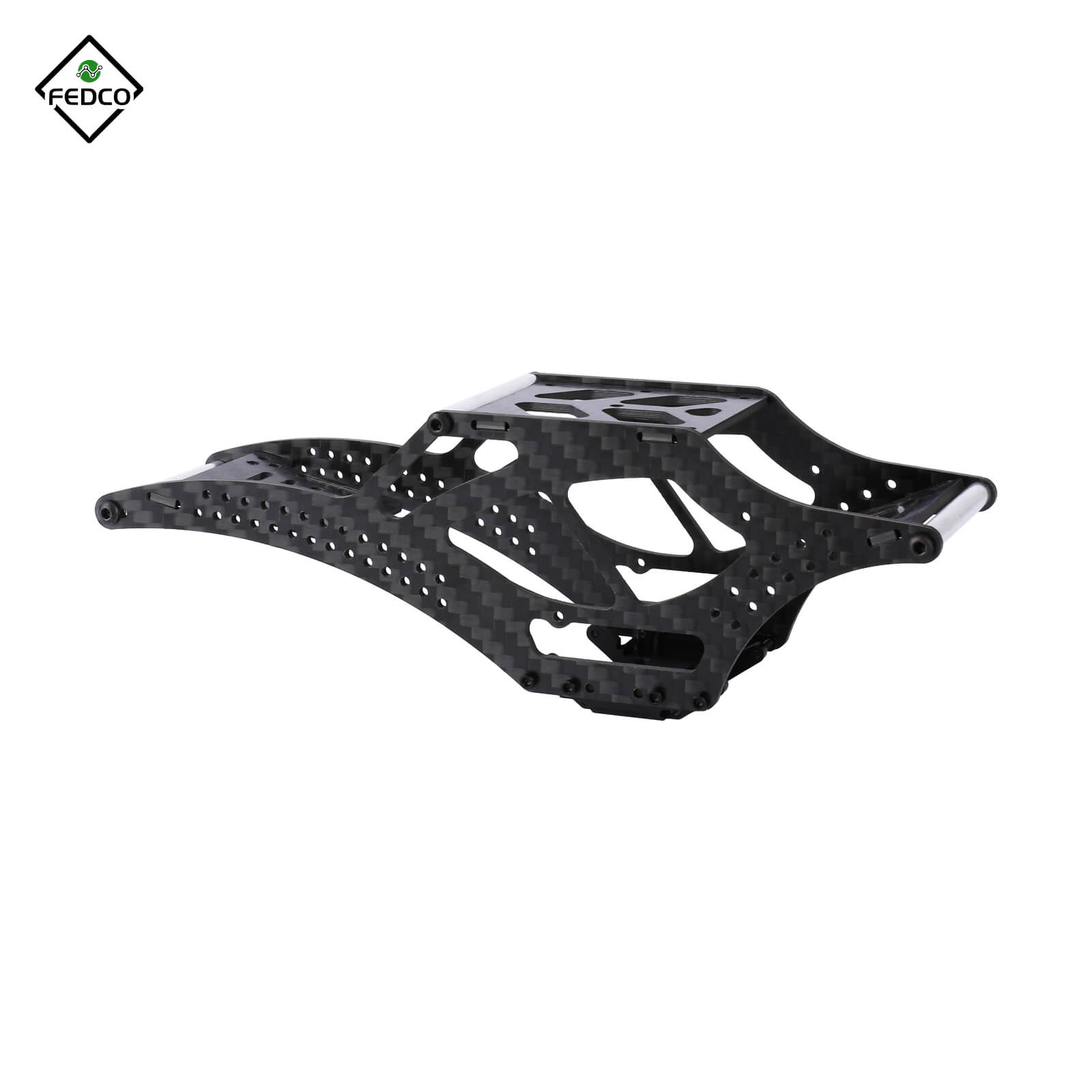 FEDCO SCX24 LCG Chassis Carbon Fiber Chassis Frame Kit for Axial SCX24 Upgrade Parts 1/24 RC Crawler - FEDCO
