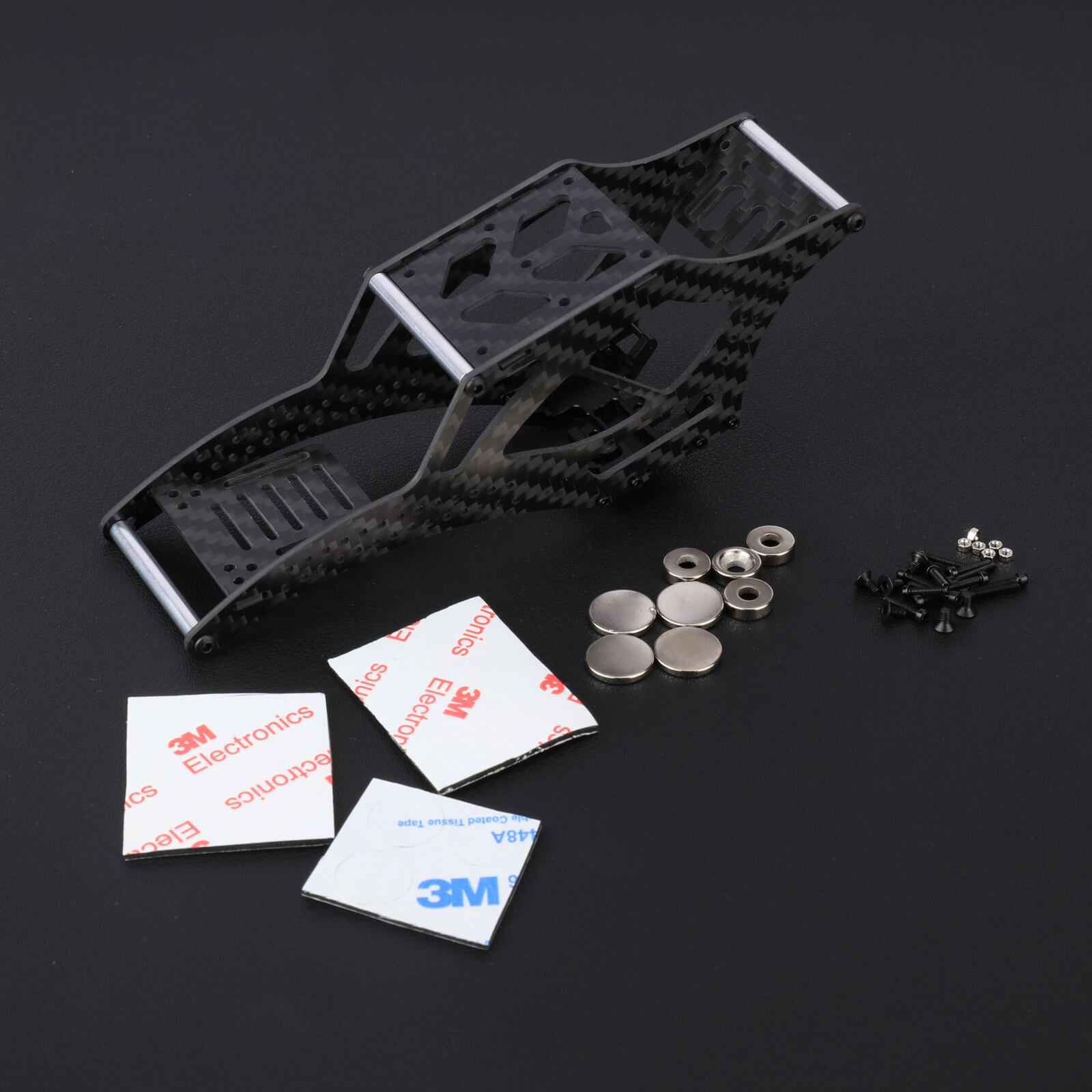 FEDCO SCX24 LCG Chassis Carbon Fiber Chassis Frame Kit for Axial SCX24 Upgrade Parts 1/24 RC Crawler - FEDCO
