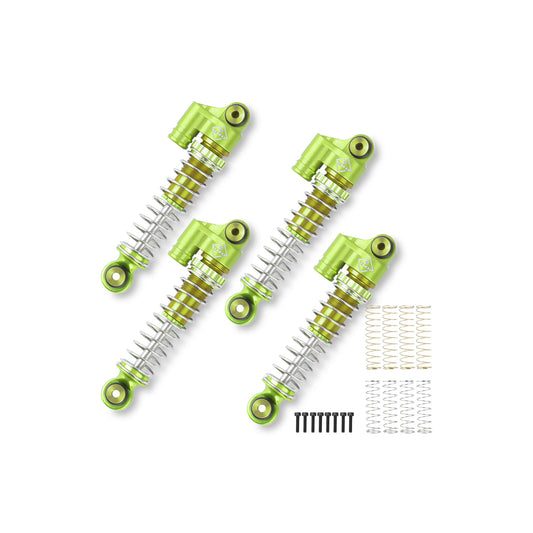 FEDCO SCX24 Shocks 48MM Oil - Filled Shocks Absorber Aluminum Threaded Absorber Oil Damper With Springs For Axial SCX24 FMS FCX24M Upgrades 1/24 RC Crawler - FEDCO