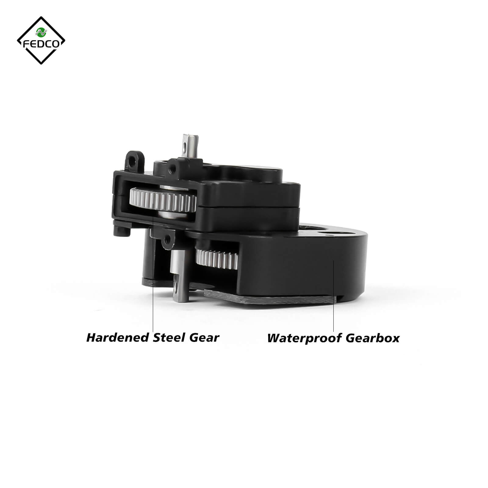 FEDCO SCX24 Transmission Gearbox With Steel Gear 370 Complete Transmission Case For Axial SCX24 Upgrades 1/24 RC Crawler - FEDCO