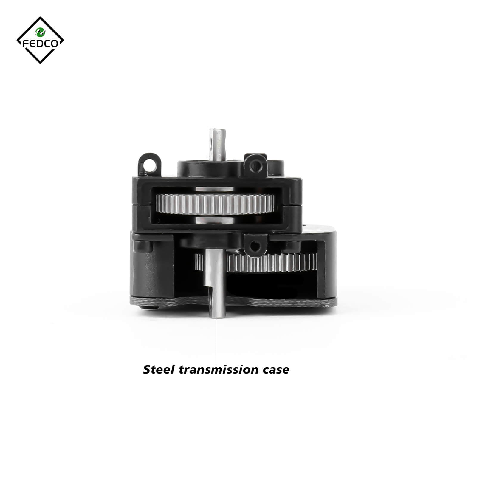 FEDCO SCX24 Transmission Gearbox With Steel Gear 370 Complete Transmission Case For Axial SCX24 Upgrades 1/24 RC Crawler - FEDCO