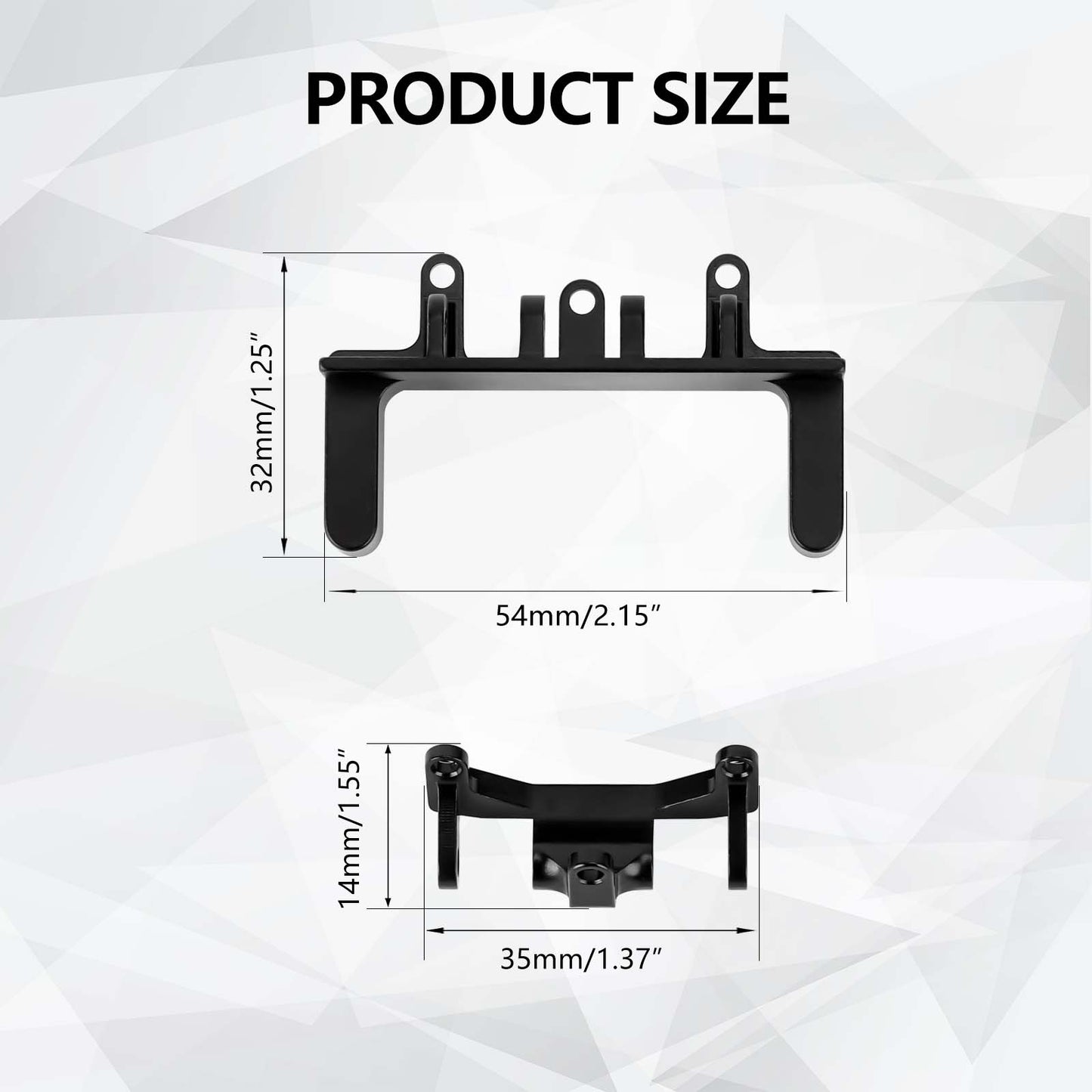 FEDCO UTB18 Servo Mount With Link Mount For Axial Capra UTB18 Upgrades Trail 4WD&4WS 1/18 RC Crawler - FEDCO