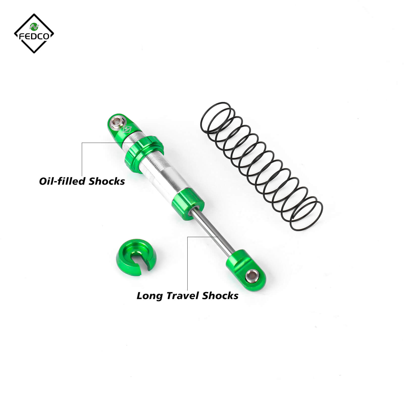 FEDCO UTB18 Shocks 92MM For Axial Capra UTB18 Upgrades Trail 4WD 1/18 RC Crawler - FEDCO