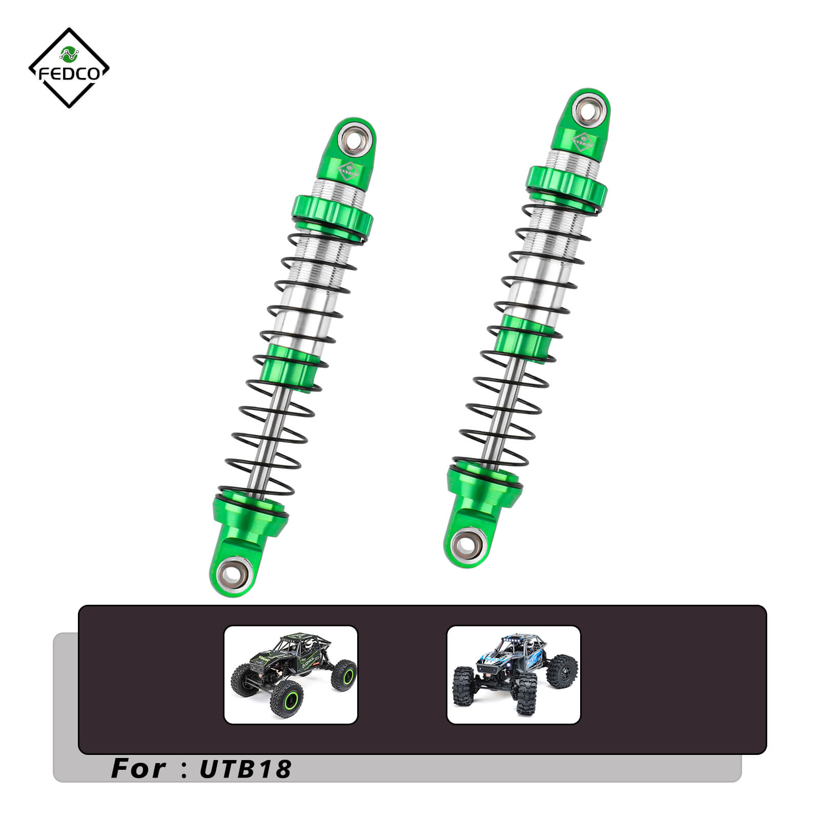FEDCO UTB18 Shocks 92MM For Axial Capra UTB18 Upgrades Trail 4WD 1/18 RC Crawler - FEDCO