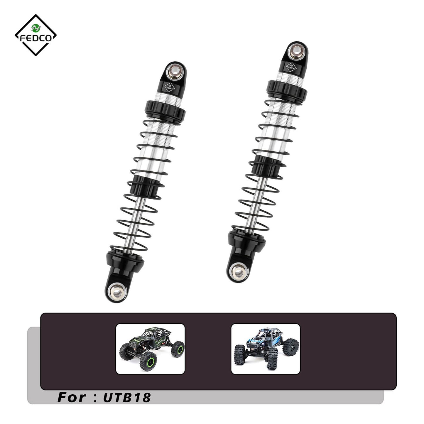 FEDCO UTB18 Shocks 92MM For Axial Capra UTB18 Upgrades Trail 4WD 1/18 RC Crawler - FEDCO