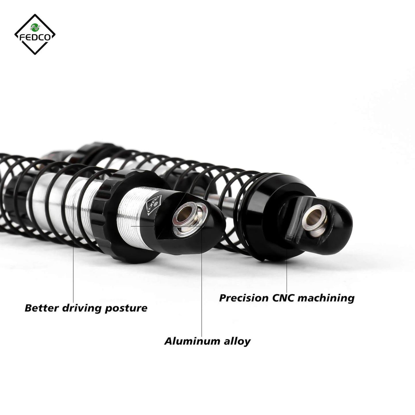 FEDCO UTB18 Shocks 92MM For Axial Capra UTB18 Upgrades Trail 4WD 1/18 RC Crawler - FEDCO
