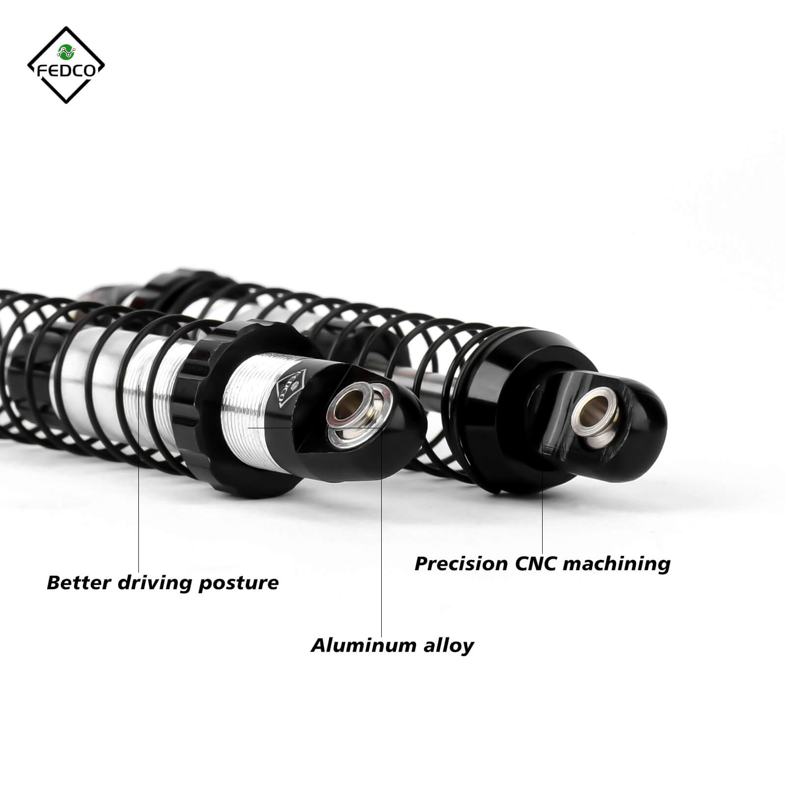 FEDCO UTB18 Shocks 92MM For Axial Capra UTB18 Upgrades Trail 4WD 1/18 RC Crawler - FEDCO