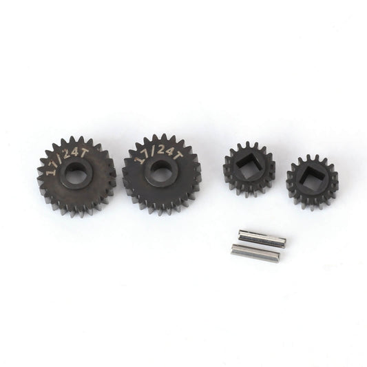 FEDCO UTB18 Transmission Gear Kit Front Portal Gears 48P 24T/17T 27T/14T Gear For Axial UTB18 Upgrades Capra Trail 4WD 1/18 RC Crawler - FEDCO