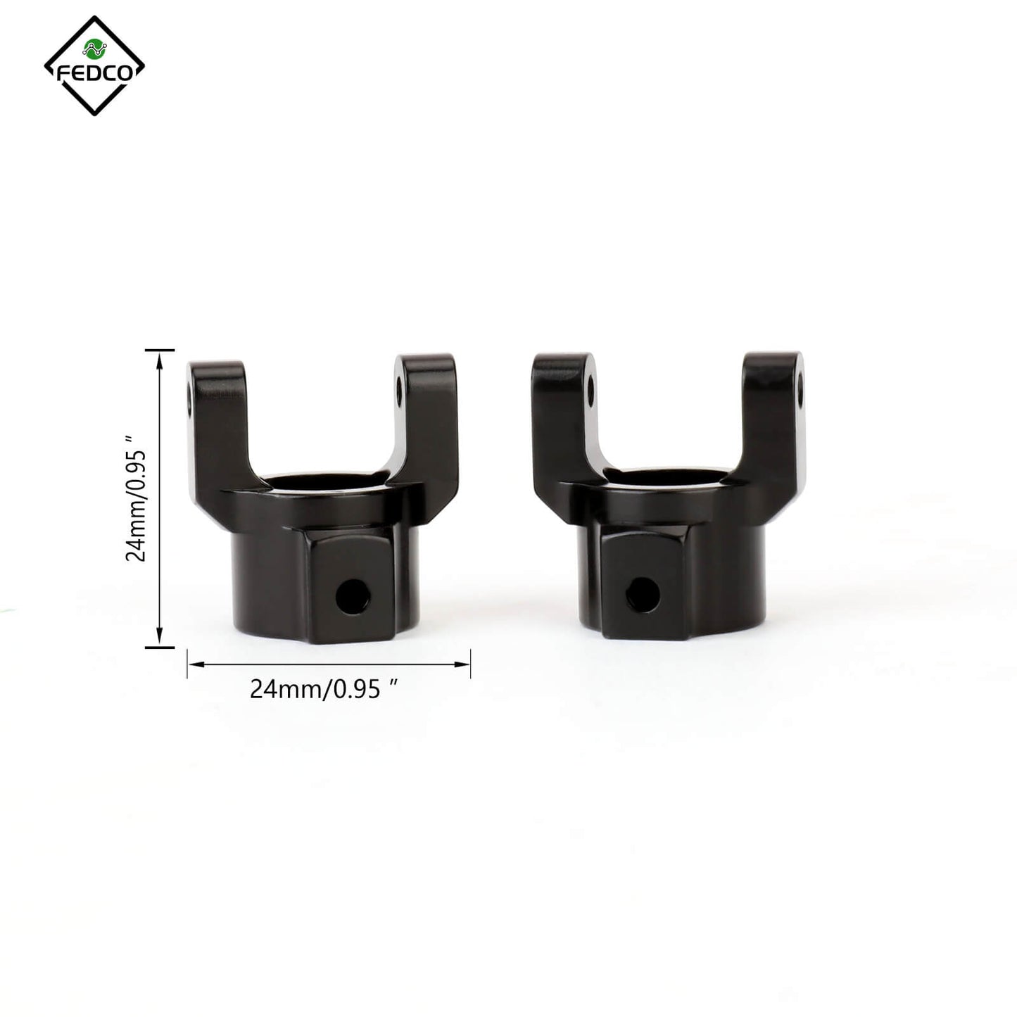 FEDCO Caster Blocks C-Hubs Caster Mounts For RedCat Everest Gen7 RC Crawler Upgrade Parts