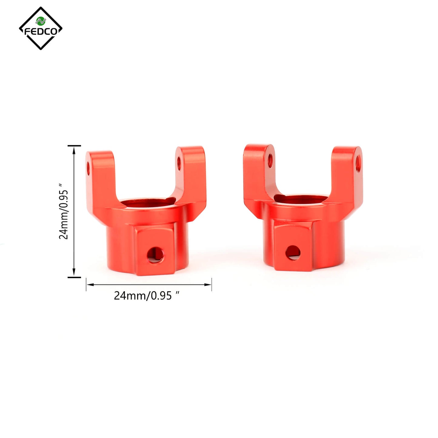 FEDCO Caster Blocks C-Hubs Caster Mounts For RedCat Everest Gen7 RC Crawler Upgrade Parts