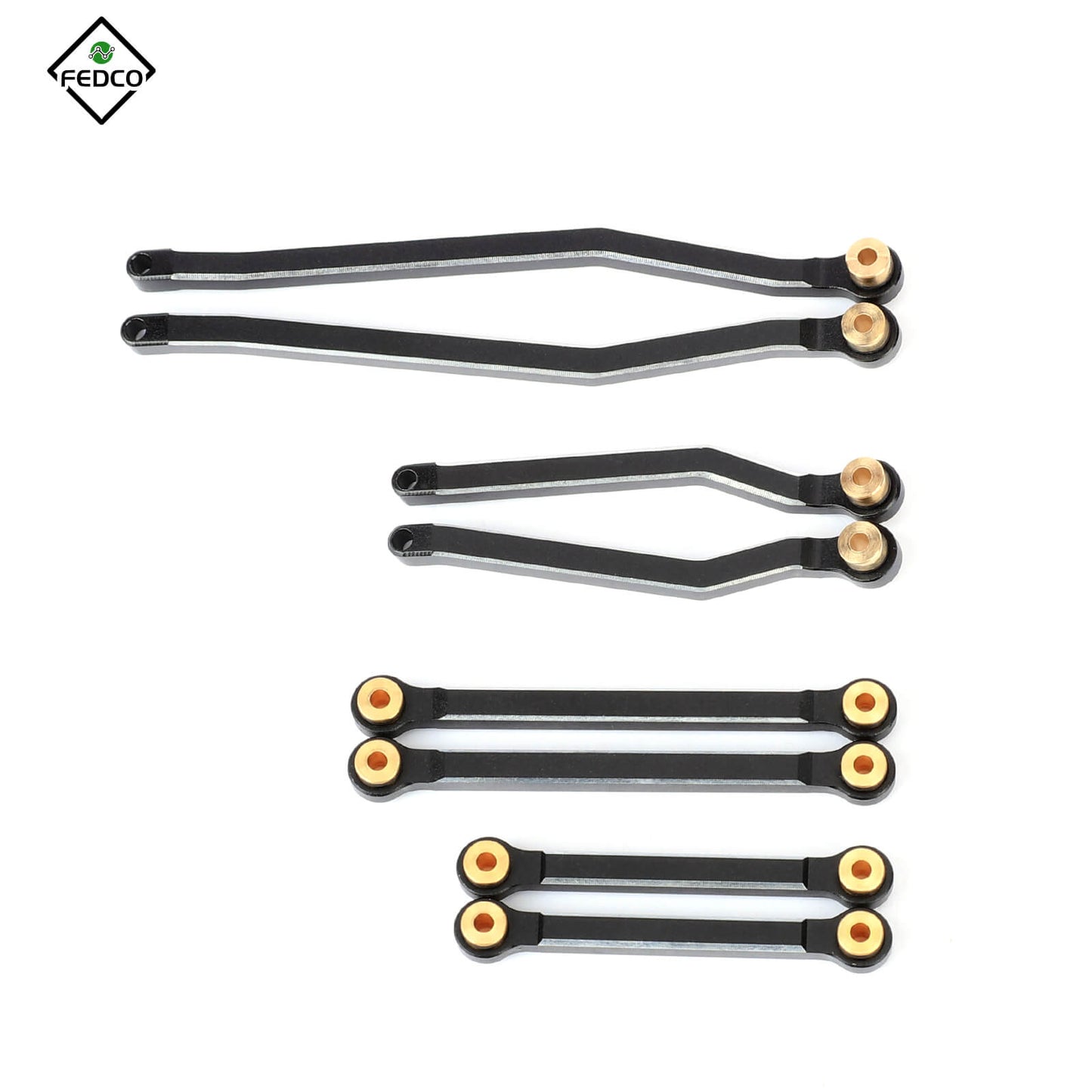 FEDCO CR18P Links High Clearance Link Steel Linkage Set For HobbyPlus CR18P Upgrade Parts 1/18 RC Crawler