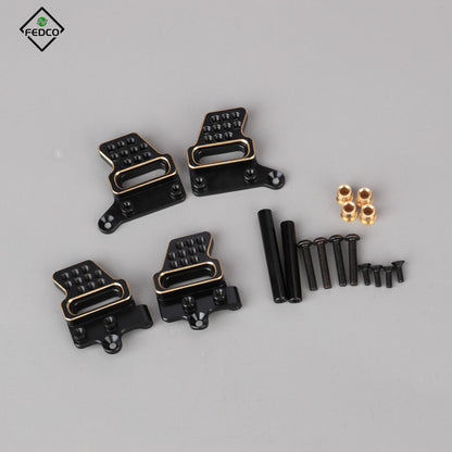 FEDCO Shock Mount Brass Multiple Positions Shock Bracket for TRX4M Upgrades 1/18 RC Crawler