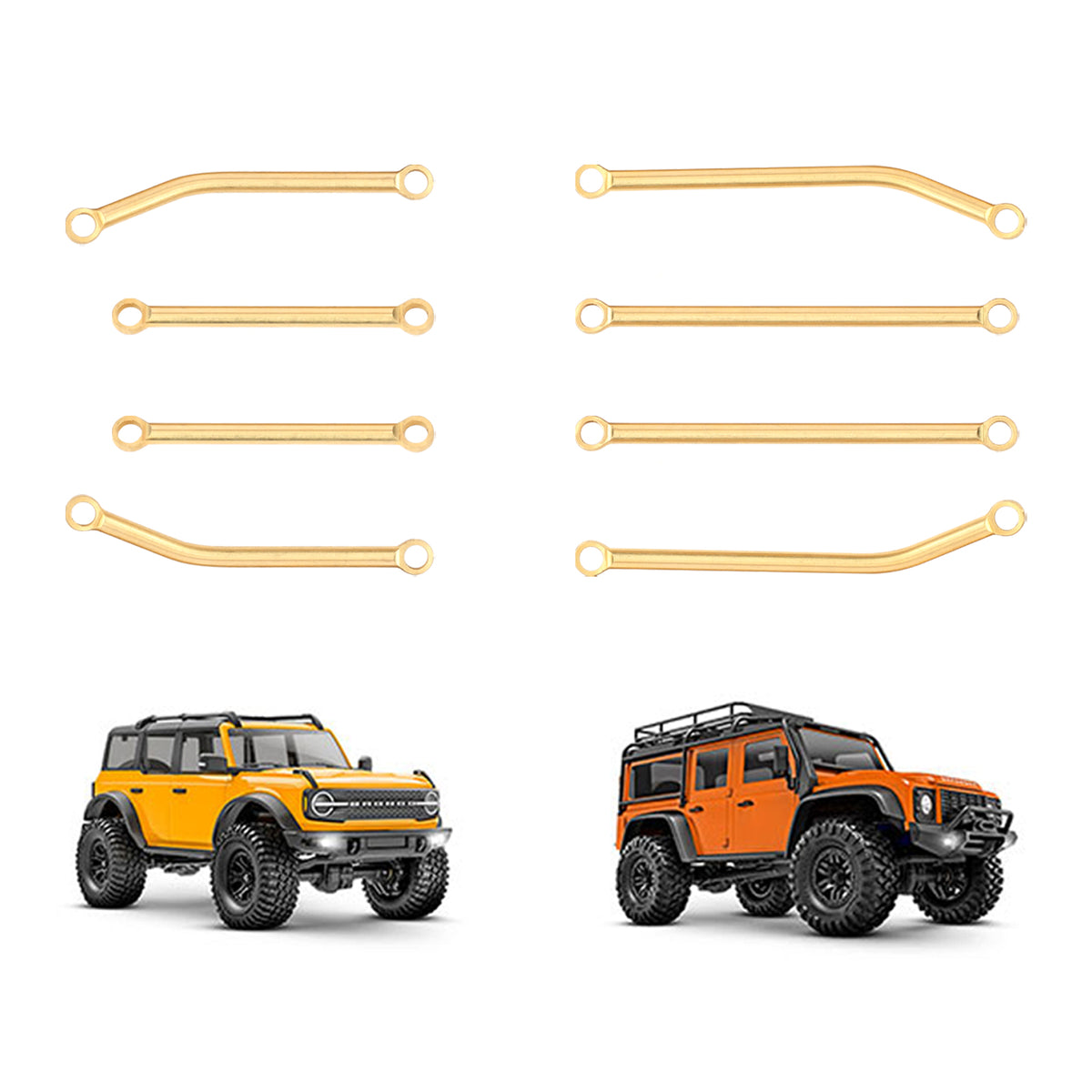 FEDCO TRX4M Brass Steering Links CNC High Clearance Chassis Set