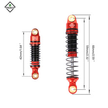 FEDCO TRX4M Shocks 59 MM Shocks Oil-Filled Shock Absorbers With Springs