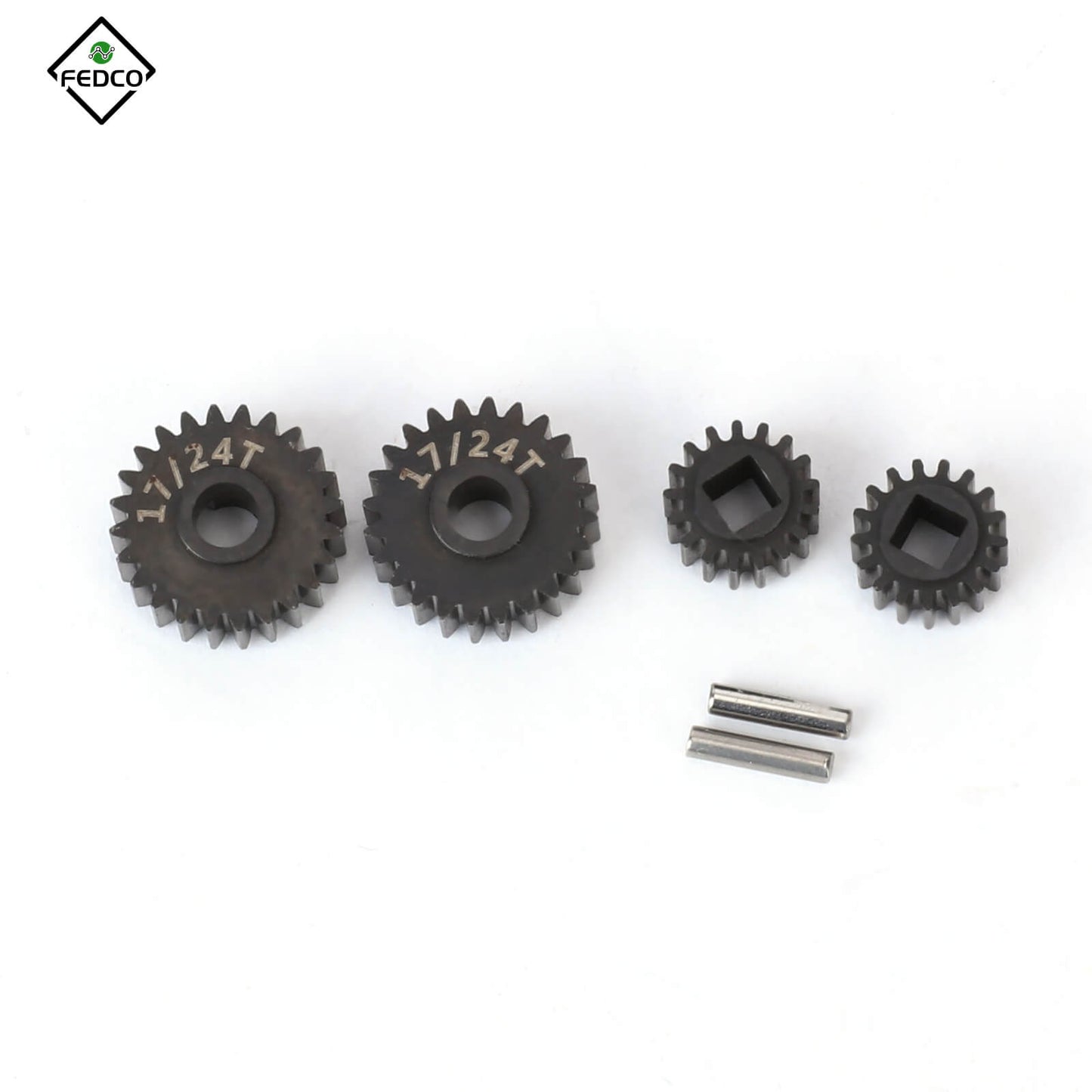 FEDCO UTB18 Transmission Gear Kit Front Portal Gears 48P 24T/17T 27T/14T Gear For Axial UTB18 Upgrades Capra Trail 4WD 1/18 RC Crawler