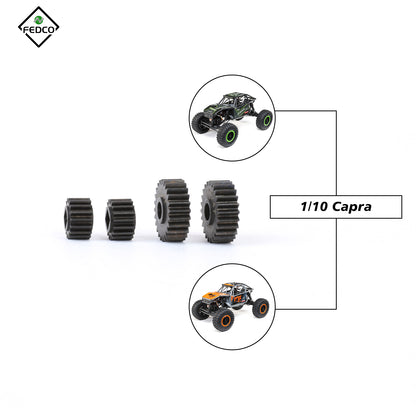 FEDCO UTB18 Transmission Gear Kit Front Portal Gears 48P 24T/17T 27T/14T Gear For Axial UTB18 Upgrades Capra Trail 4WD 1/18 RC Crawler