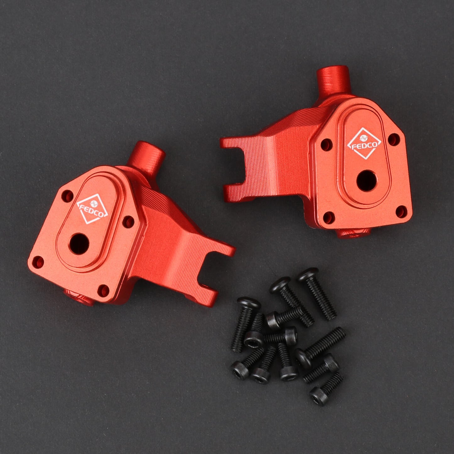 FEDCO UTB18 Steering Knuckles Set Portal Steering Hub For Axial UTB18 Upgrades Capra Trail 4WD 1/18 RC Crawler