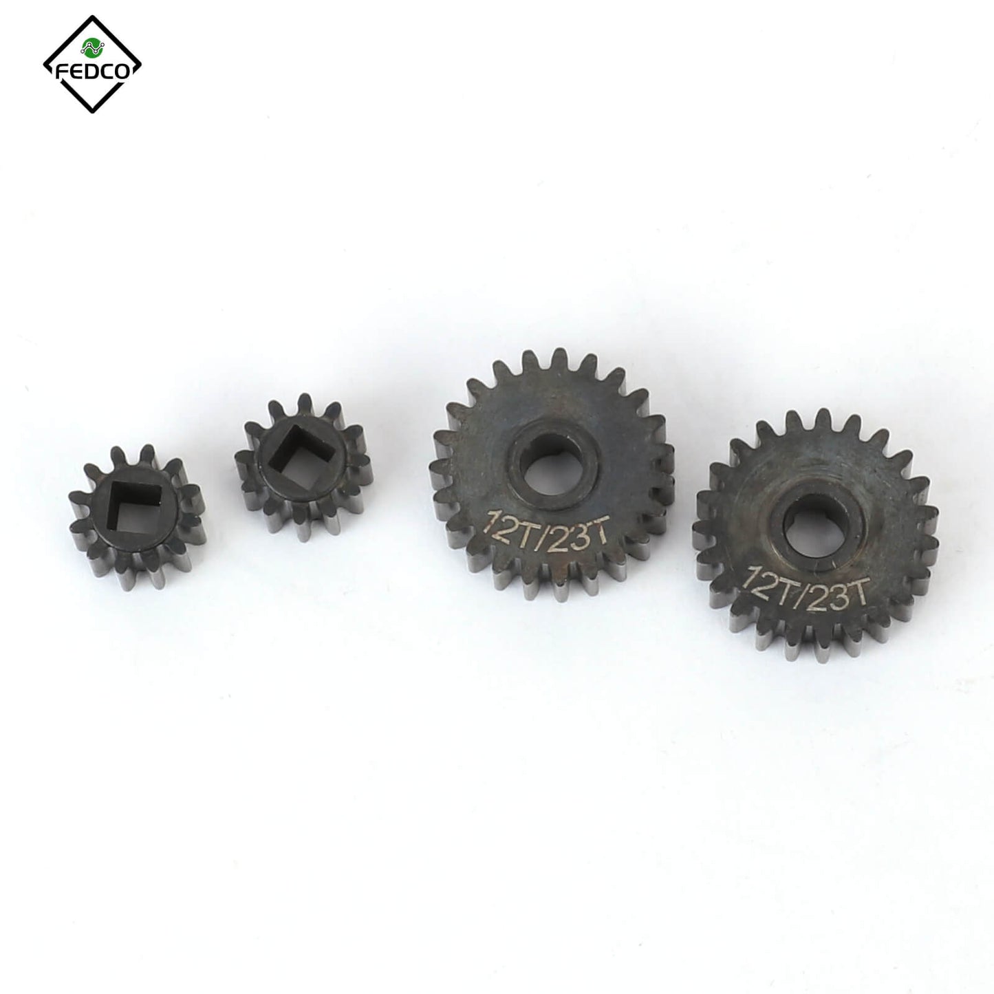 FEDCO SCX10III Portal Gear Set 23T/12T Harden Steel Gears for Axial SCX10 III Upgrade Parts 1/10 RC Crawler