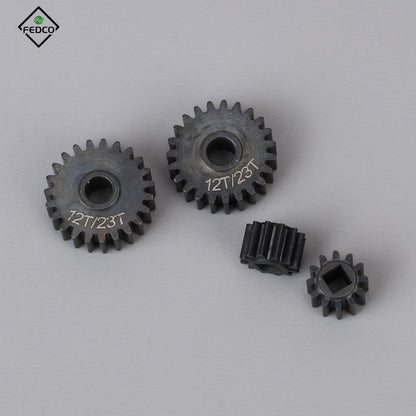 FEDCO SCX10III Portal Gear Set 23T/12T Harden Steel Gears for Axial SCX10 III Upgrade Parts 1/10 RC Crawler