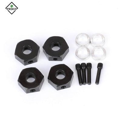 FEDCO SCX10 Hex 12MM Hub Hex Screw Shaft& Spacer Wheel Hex Adapter For Axial SCX10III SCX10 Pro Capra 1.9 UTB Upgrade Parts 1/10 RC Crawler