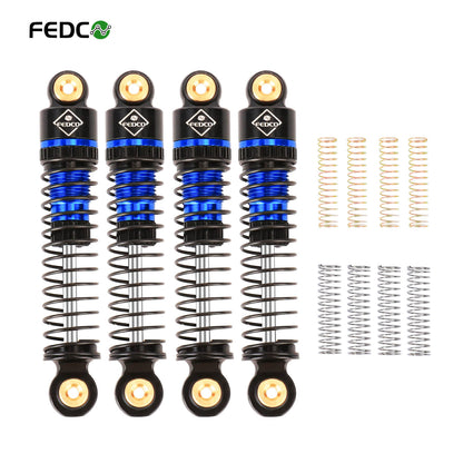 FEDCO SCX24 Shocks 47MM Oil-Filled Shocks Long Travel Shocks Absorber Threaded Shock Absorber Oil Damper For Axial SCX24 Upgrades 1/24 RC Crawler