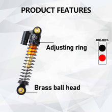 FEDCO FCX24 Shocks 43MM Long Travel Shock Absorber With 48.5MM Steering Links Set For FMS FCX24 Upgrades 1/24 RC Crawler