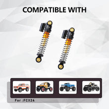 FEDCO FCX24 Shocks 43MM Long Travel Shock Absorber With 48.5MM Steering Links Set For FMS FCX24 Upgrades 1/24 RC Crawler
