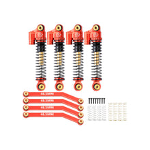 FEDCO FCX24 Shocks 43MM Long Travel Shock Absorber With 48.5MM Steering Links Set For FMS FCX24 Upgrades 1/24 RC Crawler