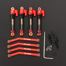 FEDCO FCX24 Shocks 43MM Long Travel Shock Absorber With 48.5MM Steering Links Set For FMS FCX24 Upgrades 1/24 RC Crawler