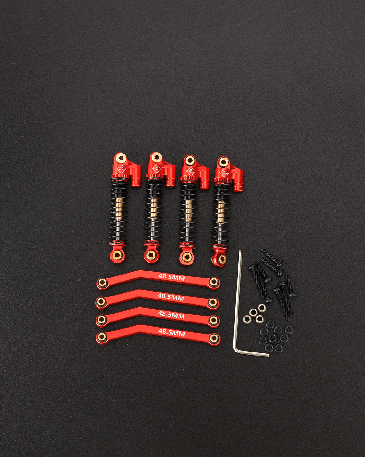 FEDCO Shocks With Steering Links Set For 1/24 RC Crawler FMS FCX24 Upgrade Parts