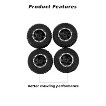 FEDCO FCX24 Wheels and Tires 1.0 Beadlock Wheels 50MM Soft Sticky Tires