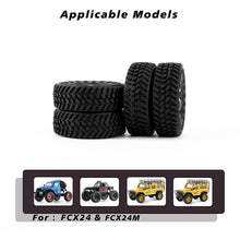 FEDCO FCX24 Wheels and Tires 1.0 Beadlock Wheels 50MM Soft Sticky Tires