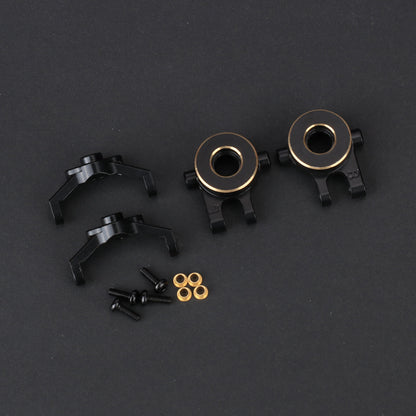 FEDCO Brass Steering Knuckles With Caster Blocks C-Hubs Set For TRX4M Upgrade Parts 1/18 RC Crawler