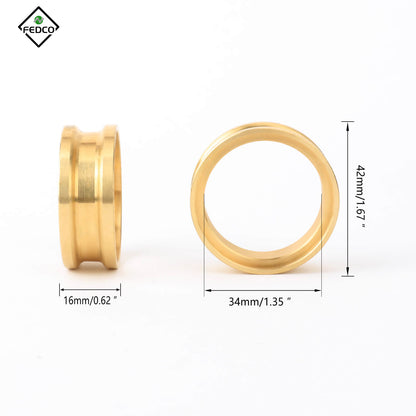 FEDCO FCX24 Brass Counterweights 152g Wheel Weighted Ring Wheel Counterweights for FMS FCX18 FCX24 Upgrade Parts 1/24 1/18 RC Crawler